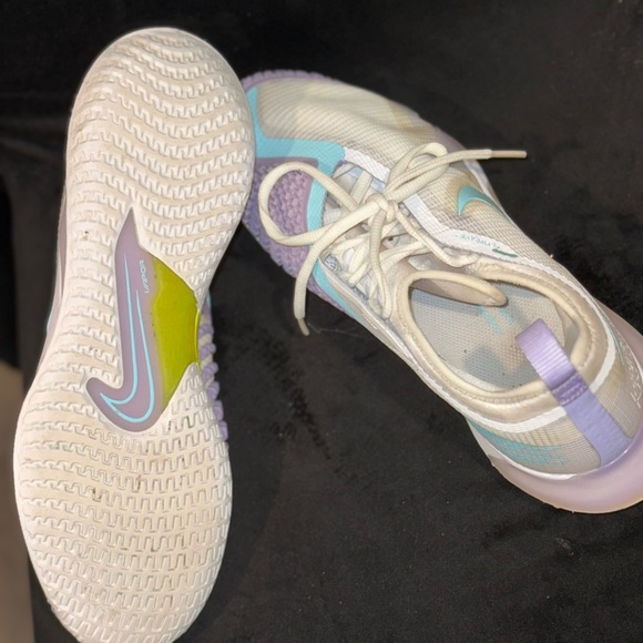 Nike Purple and Blue Athletic Shoes with Iridescent Design - Picture 7 of 12